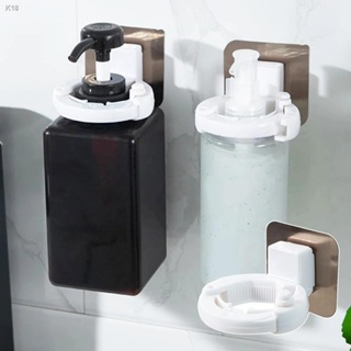 Wall Mounted Bathroom Organizer Hooks / Shampoo Bottle Shower Gel Shelf Liquid Soap Holder / Self Adhesive Shelves Hange