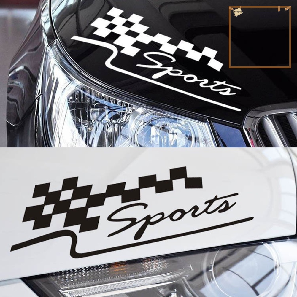 cod-สติกเกอร์สะท้อนแสง-ลายธงแข่งรถ-ตัวอักษร-sport-แบบลอกออกได้-สําหรับติดตกแต่งรถยนต์