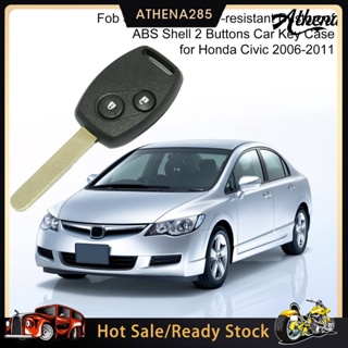 [COD]➤Fob เคสกุญแจรถยนต์ ABS กันฝุ่น 2 ปุ่ม สําหรับ Honda Civic