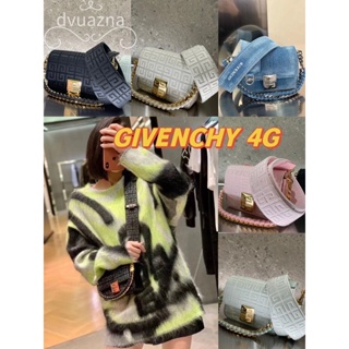 💯 100% แบรนด์ใหม่เดิมยุโรปของแท้ใหม่ขายดีที่สุด GIVENCHY 4G กระเป๋าสะพายไหล่เดี่ยว