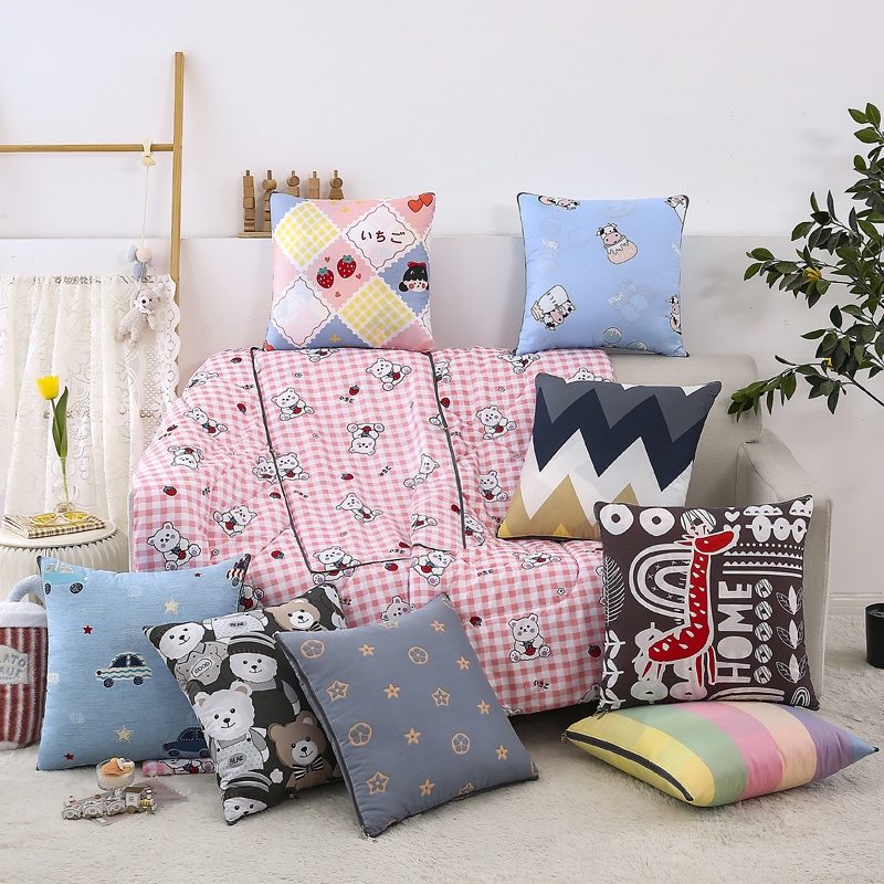 2 in 1 cushion pillow blanket/Thick blanket & pillow/toto/blanket pillow Shopee Thailand