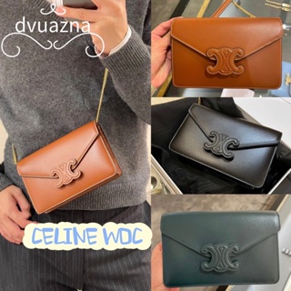 💯 แบรนด์ใหม่ 100% ของแท้ CELINE WOC Arc Triomphe ซองจดหมายกระเป๋าสะพายข้างไหล่