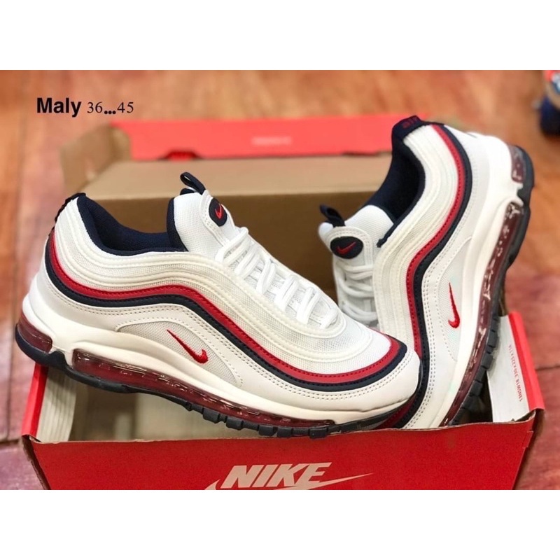 Air max 97 top white red crush ราคา