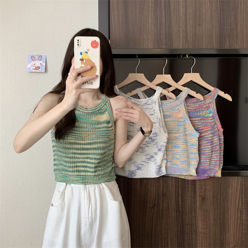 เสื้อครอปไหมพรม แขนกุดแฟชั่น | Shopee Thailand