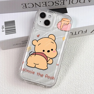 เคสโทรศัพท์มือถือ แบบใส กันกระแทก ลายการ์ตูนหมีพูห์น่ารัก สําหรับ iphone 14 pro max 11 13 12 8 7 Plus XSMax X XR