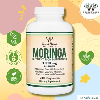 Moringa by Double Wood 🌺ประกอบไปด้วยกรดอะมิโนที่จำเป็น แร่ธาตุ และสารต้านอนุมูลอิสระ🌺