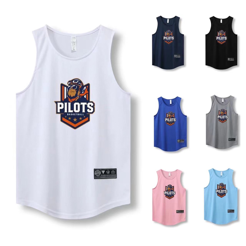 เสื้อกีฬาบาสเก็ตบอลแขนกุด-ระบายอากาศได้ดี-แบบแห้งเร็ว-สําหรับผู้ชาย