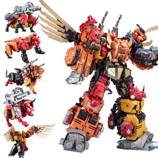 JinBao New 5 IN 1 BIG Predaking Transformation Boy Toys COOL Devastator G1 GT KO Anime Action Figure Robot Car Model Kid