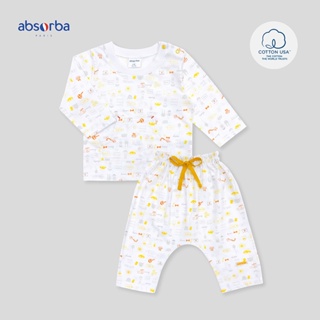 แอ็บซอร์บา (แพ็ค 1 ชุด) ชุดเสื้อแขนยาว กางเกงขายาว คอลเลคชั่น Mon Bebe สำหรับเด็กอายุ 6 - 18 เดือน