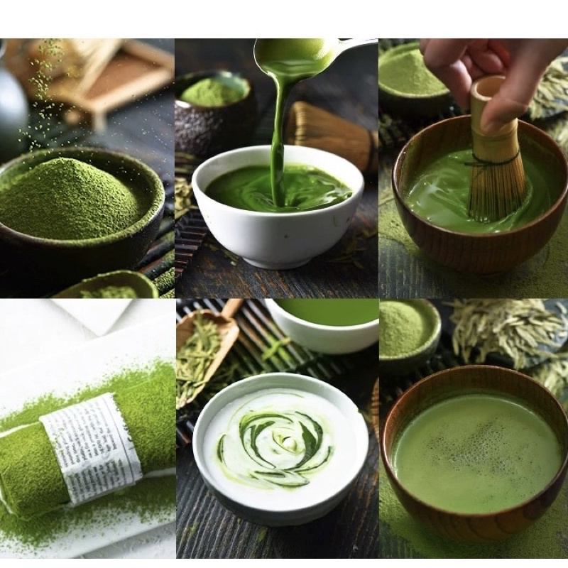 พร้อมจัดส่ง-ผงชาเขียวมัทฉะแท้100-matcha-green-tea-นำเข้าจากญีปุ่น-100กรัมa