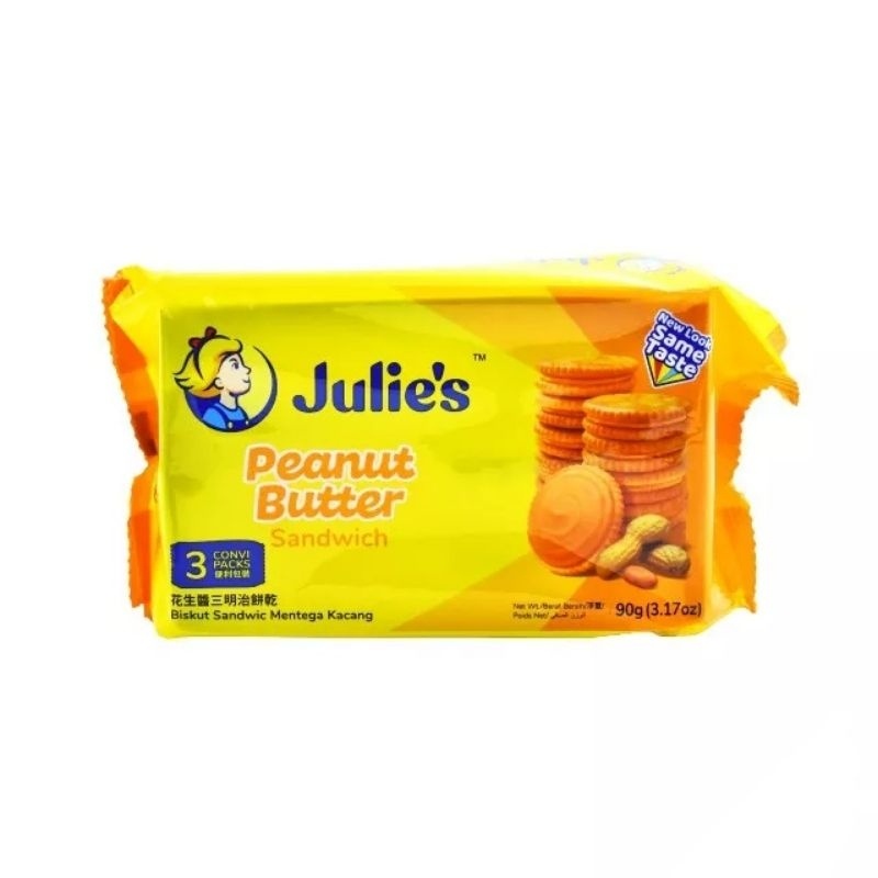 Julies Peanut Butter Sandwich Biscuit (90g/pack) Shopee Thailand