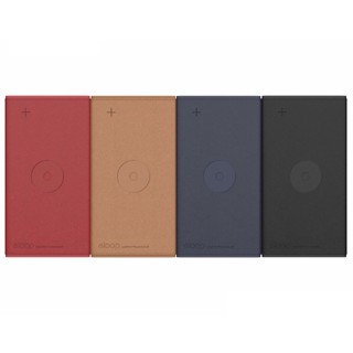 แบตเตอรี่สำรอง Eloop EW31 ชาร์จไร้สาย หุ้มหนัง Wireless 10000 mAh แท้