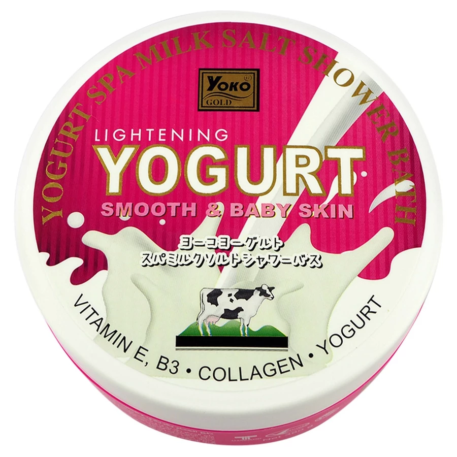 GOLD YOGURT SPA MILK SALT SHOWER BATH