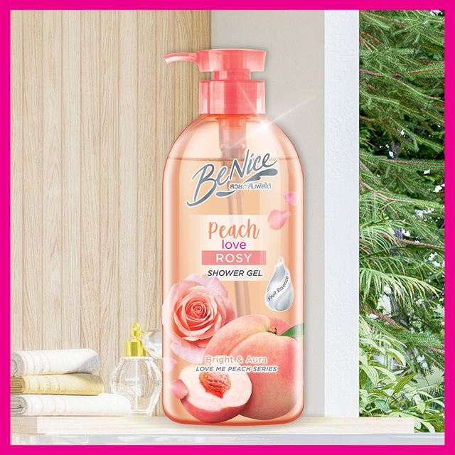benice-peach-love-rose-shower-gel