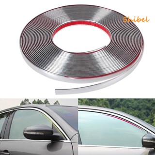 HOT_ Universal 6 มม. 18 มม. 22 มม. รถ Chrome ตกแต่ง Moulding Trim Strip