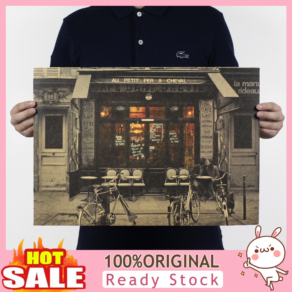b-398-vintage-coffee-shop-couple-paper-poster-bar-wall-decoration