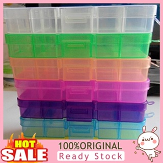 [B_398] Plastic 10 Slots Adjustable Storage Box Pill Holder Case Organizer