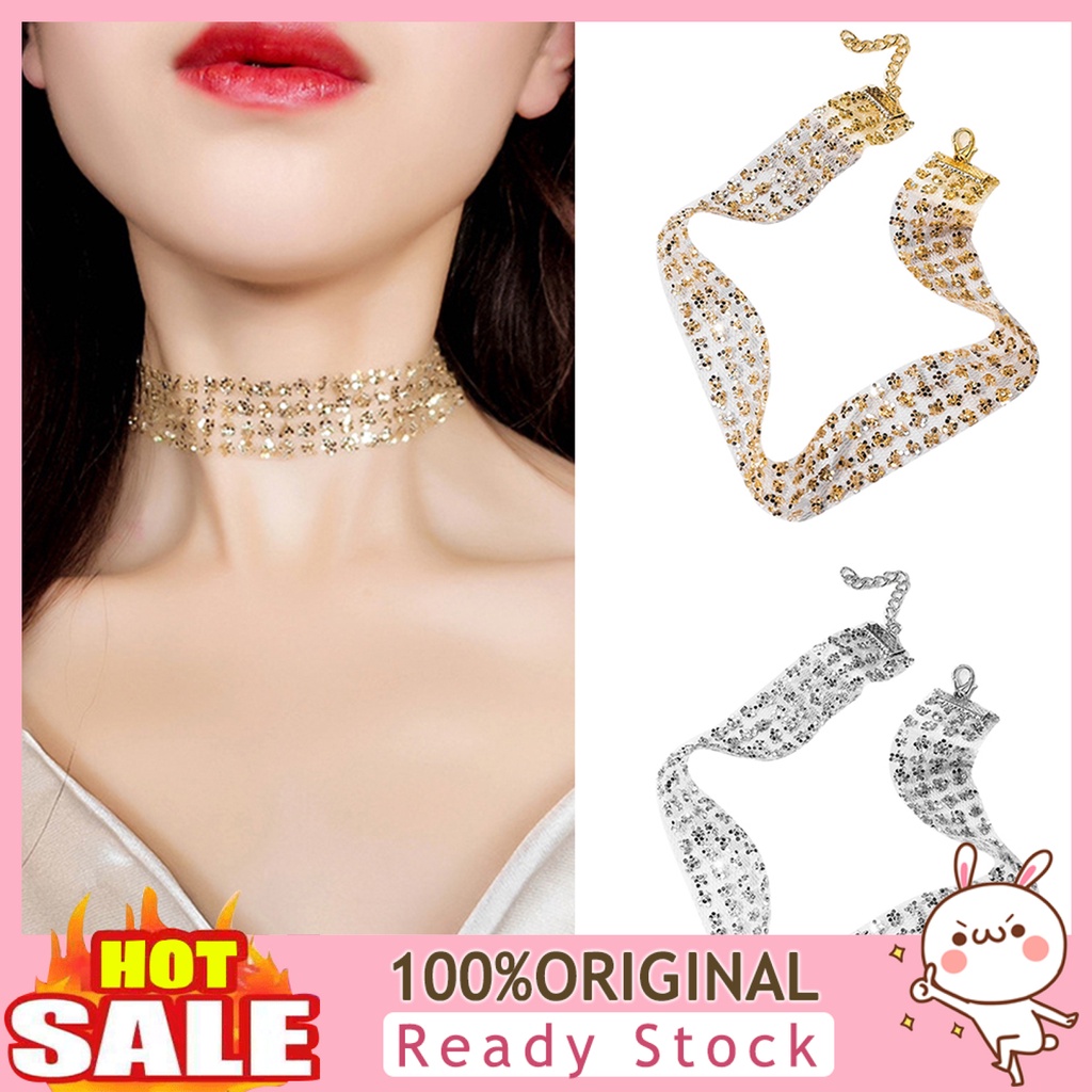 b-398-fashion-women-shiny-paillette-necklace-party-club-chocker-gift
