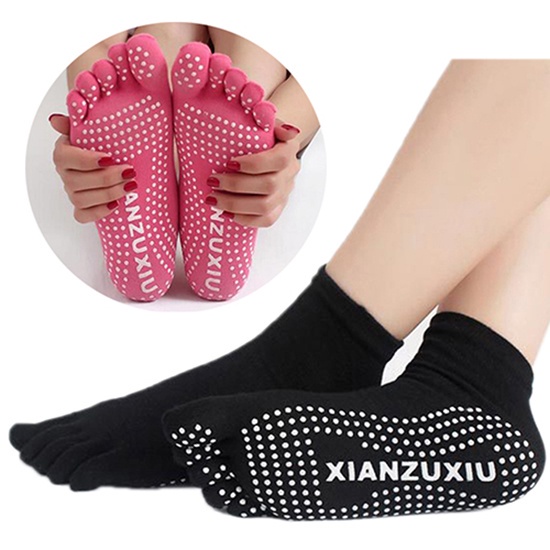 b-398-women-5-toes-yoga-dance-sport-exercise-slip-massage-fitness-warm-socks