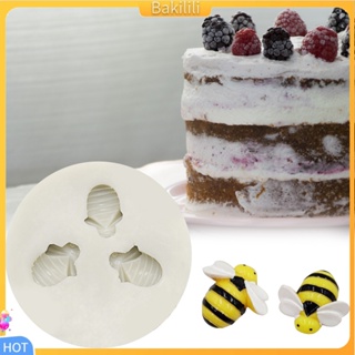 (Bakilili) แม่พิมพ์ซิลิโคนรูปผึ้ง 3D สําหรับทําเบเกอรี่เค้ก 3 ช่อง