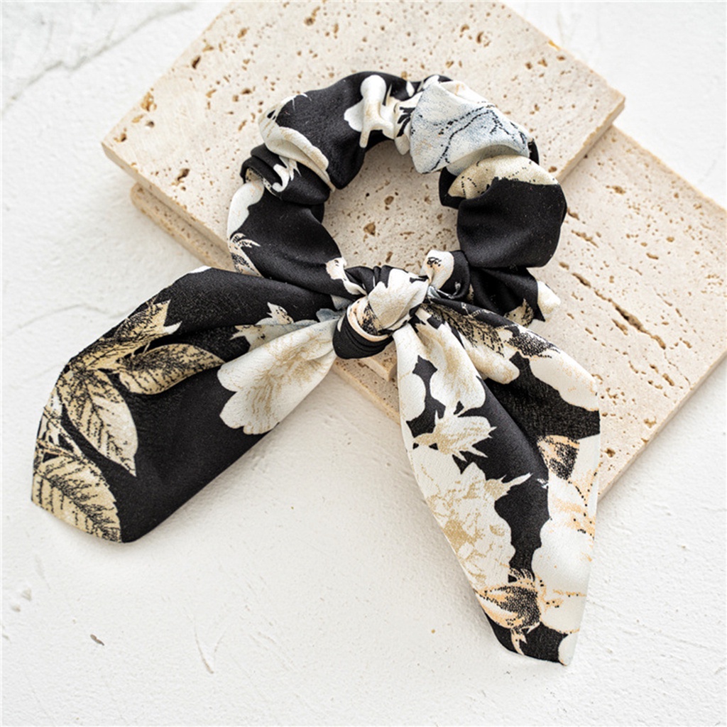 b-398-smooth-satin-fabric-bow-flower-hair-tie-hair-band-for-daily-wear