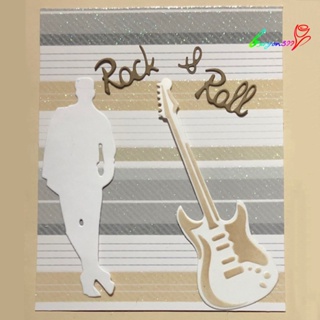 【AG】Guitar Headset Metal Cutting Dies DIY Scrapbook Paper Cards Craft Stencil