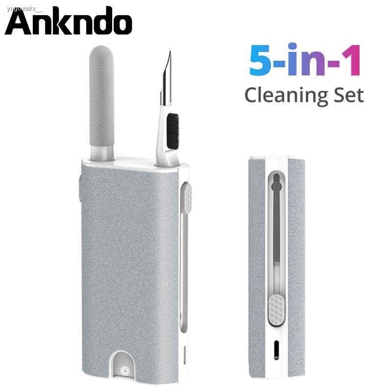 Ankndo 5 in 1 Cleaner Kit Earbuds Cleaning Pen Dust Removal Brush for Airpods Pro Bluetooth