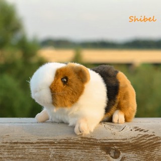 HOT_ 18 ซม.Guinea Pig Plush ตุ๊กตา 3D ตาปุยผมที่สมจริงหนูตุ๊กตา Plushies เครื่องประดับน่ารักจำลองตุ๊กตาหนูของเล่นวันเกิด