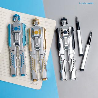 Calciwj 0.5mm Gel Pen Foldable Detachable Deformable Robot Shape Writing Ballpoint Pen for Boys