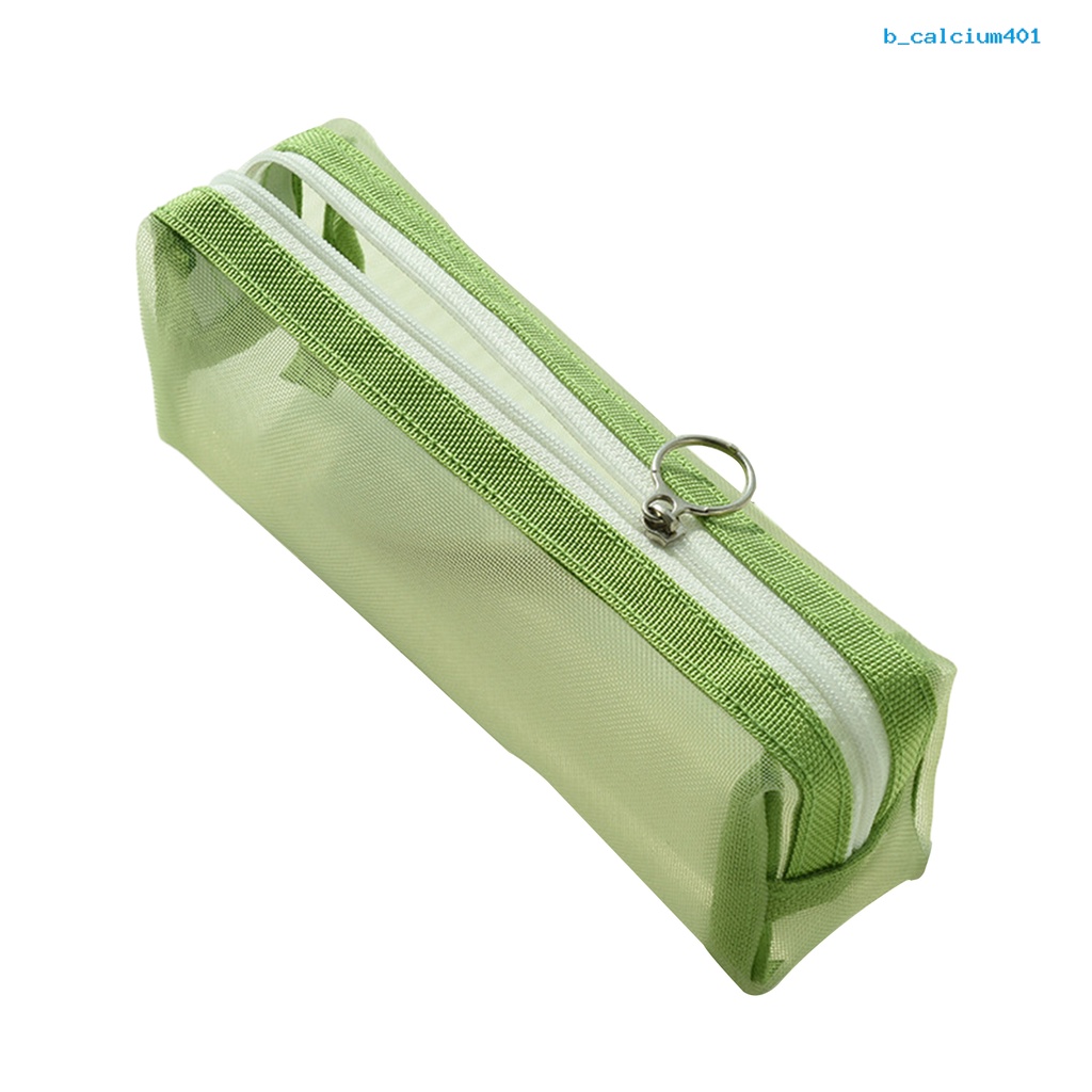 calciwj-pencil-pouch-with-zipper-large-capacity-wear-resistant-solid-color-transparent-mesh-pen