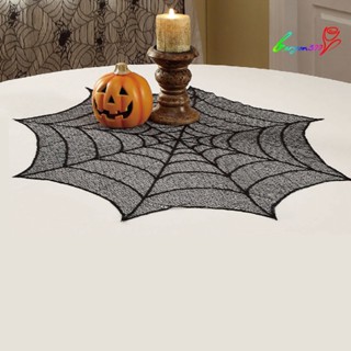 【AG】Halloween Octagon Creepy Spiderweb Table Runner Tablecloth Cover Party