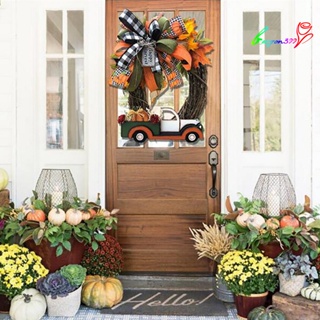 【AG】Pumpkin Wreath 3D High Pigmented Acrylic Halloween Farmhouse Vintage Decorations for Home Use