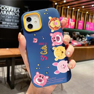 เคสโทรศัพท์มือถือ ซิลิโคนนุ่ม ลายการ์ตูนวินนี่ เดอะ พูห์ 3 in 1 สําหรับ iPhone 14Promax 13 12 11 7Plus 7 X Xs Max XR