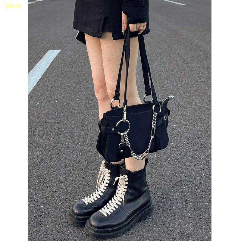 สปอตสินค้า-2023-new-chain-bag-underarm-bag-one-shoulder-messenger-handbag