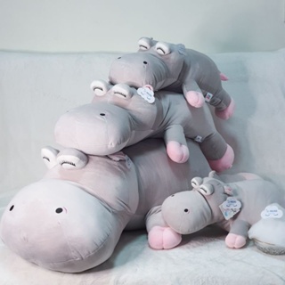 ภาพขนาดย่อของสินค้านิ่ม น่ารัก (งานสวย) ตุ๊กตาฮิปโป Hippo 50 และ 60 cm 80 cm ตุ๊กตานุ่มนิ่ม ใยไมโคร ผ้านาโน Splendex