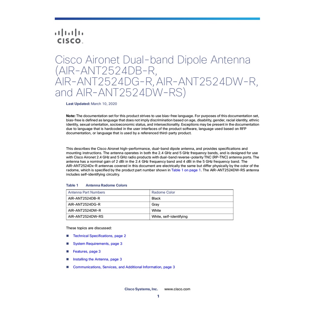 air-antenna-cisco-air-ant2524dw-r-2-4-ghz-2-dbi-5-ghz-4-dbi-dipole-ant-white-rp-tnc-รับประกัน-1-ปี