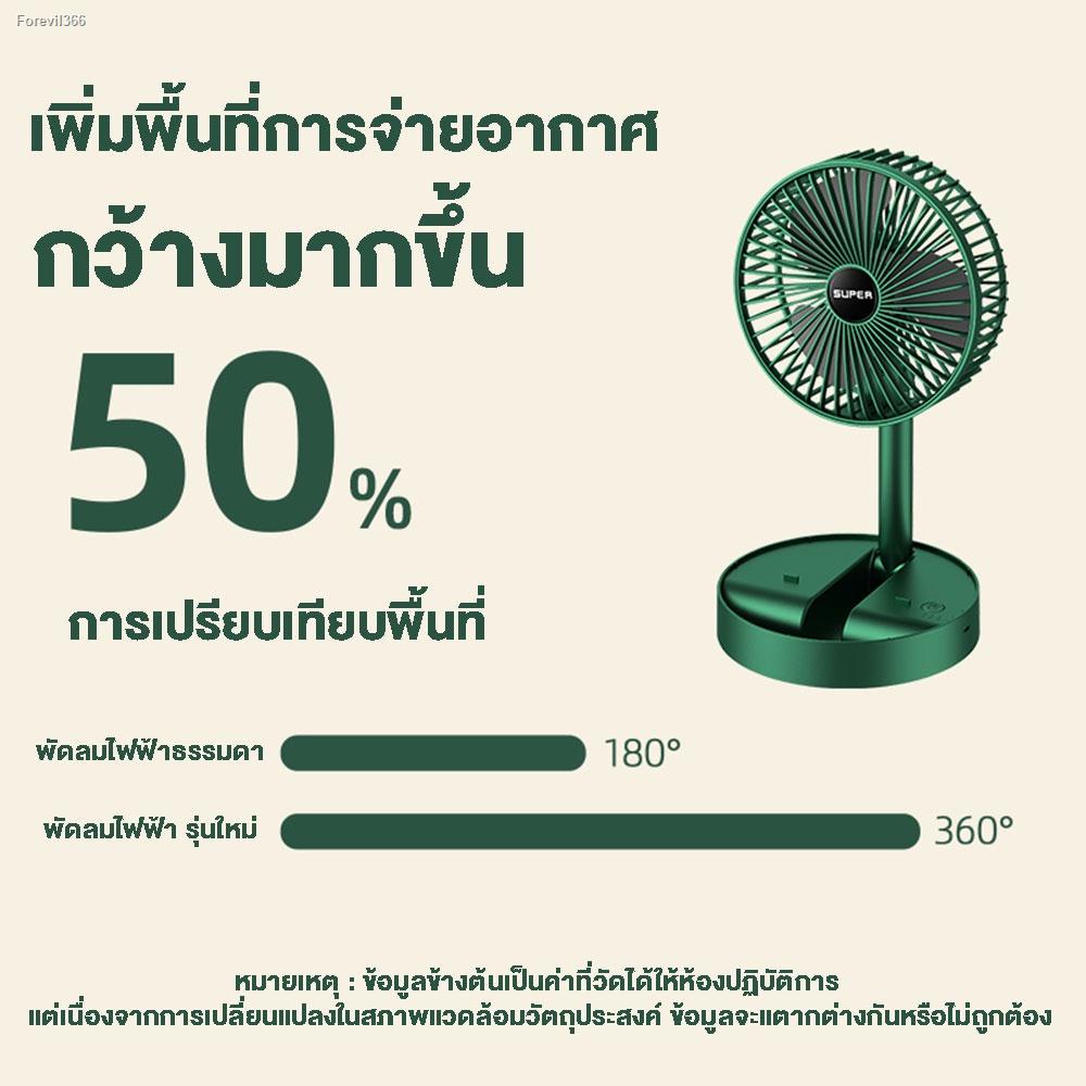 พร้อมสต็อก-usb-fan-พัดลมไร้สาย-หน้าพัดลมขนาด-6-6-นิ้ว-พัดลมพกพา-พัดลม-usb-พัดลม-usb-แบบพับได้-พัดลมชาร์จแบตได้-usb-พัดลม