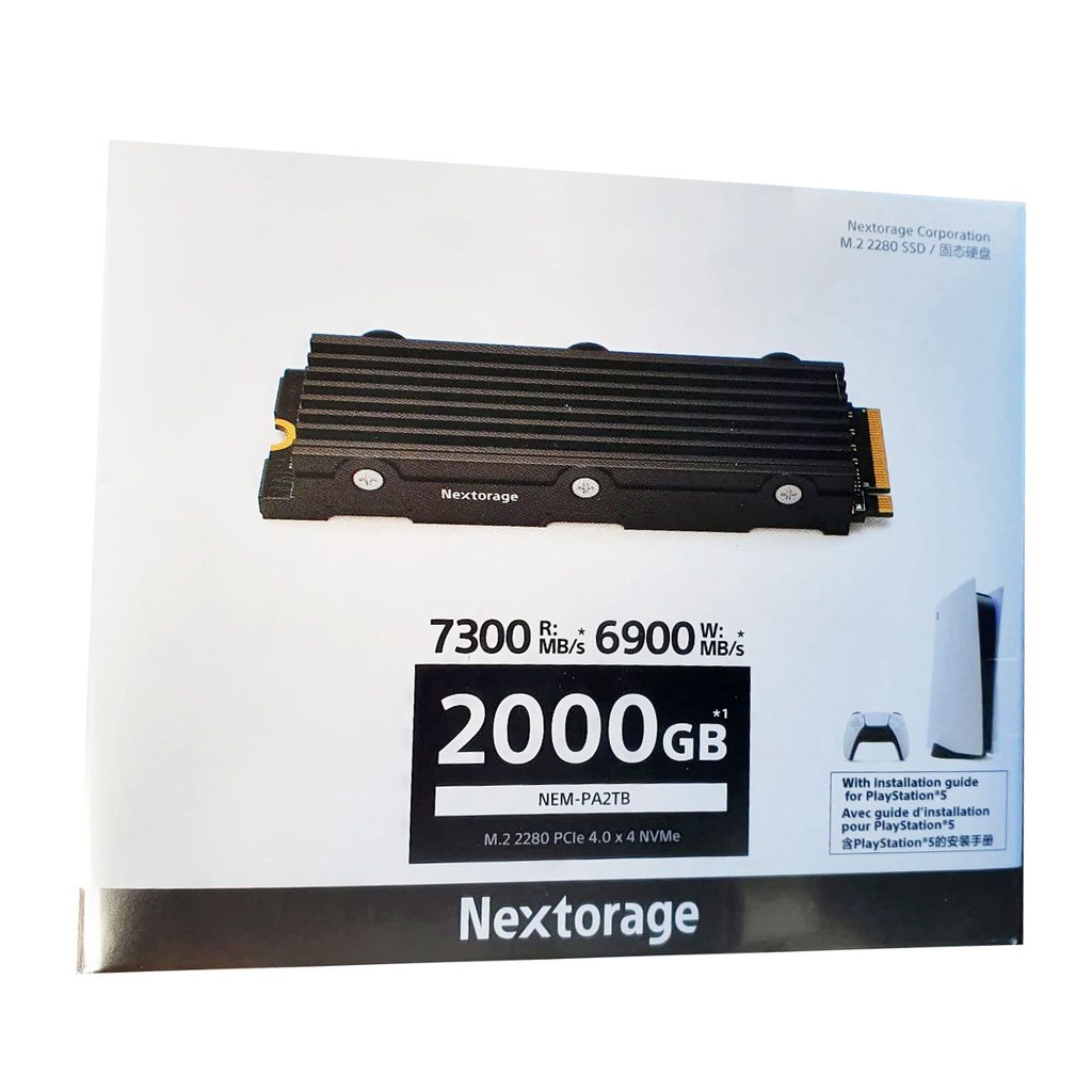 Nextorage NEM-PA 2TB M.2 2280 PCIe 4.0 Gaming SSD (7300MB/s) w