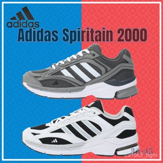 Adidas Spiritain 2000 "White/Black" คอลเล็กชั่นย้อนยุค ย้อนยุค สูดอากาศถ่ายเทอากาศ รองเท้าวิ่งช้า