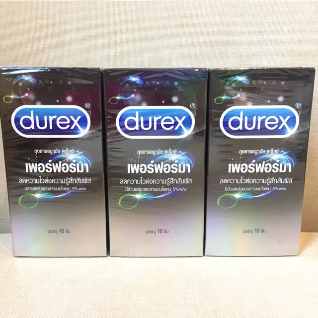 ภาพสินค้าลดเพิ่ม 8%  Durex Performa Condom 52.5mm ถุงยางอนามัยดูเร็กซ์ เพอร์ฟอร์มา ชะลอการหลั่ง ของแท้ จากร้าน cosmep บน Shopee ภาพที่ 6