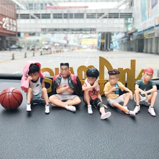 5pcs set slam dunk master Five Tigers car decoration cartoon car accessories boys toy for kids stop sign HanamichiSakura