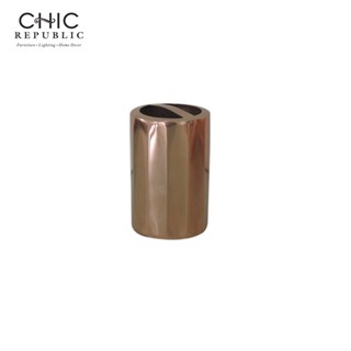 CHIC REPUBLIC MIGNON,ที่ใส่อุปกรณ์แปรงฟัน - สี โรสโกลด์