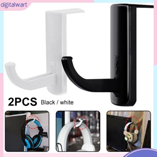 DG 2Pcs Universal Headphones Headset Hanger PC Monitor Desk Stick-on Stand Holder