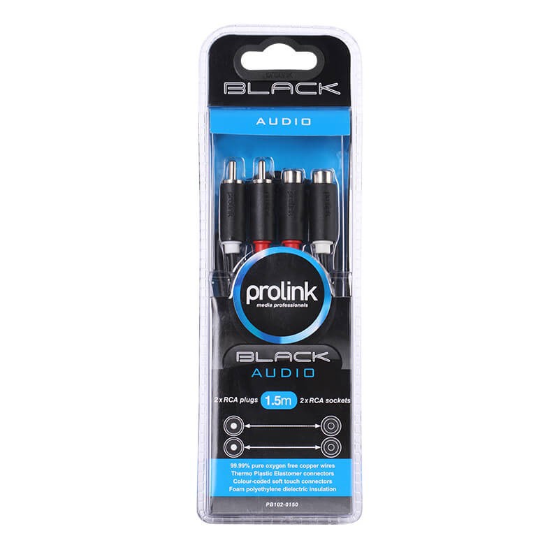 prolink-pb102-0500-สาย-2-x-rca-2-x-rca-สเตอริโอ-ความยาว-5-เมตร-black-ส่งสัญญาณเสียงสเตอริโอ-คุณภาพสูง