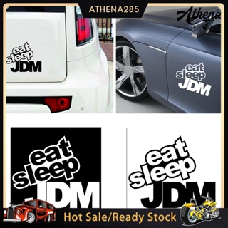 🚀กินรูปแบบ JDM Sleep Humor อารมณ์ขันสติกเกอร์ติดรถยนต์ Window Door Sticker