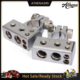 2Pcs 4/8 AWG Zinc Alloy Car อัตโนมัติขั้วบวกลบแบตเตอรี่ Clamps