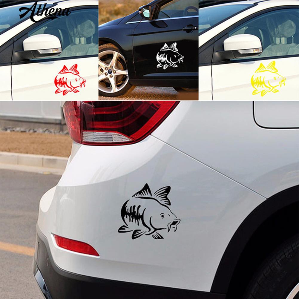 รถเก๋งตกปลาเก๋งรถเก๋งด้านข้างหน้าต่างรถบรรทุกรถบรรทุก-art-sticker-decal-decor