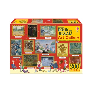 Asia Books หนังสือภาษาอังกฤษ BOOK &amp; JIGSAW: ART GALLERY (300 PCS)