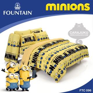 FOUNTAIN ชุดผ้าปูที่นอน มินเนียน Minions FTC096 #ฟาวเท่น ชุดเครื่องนอน ผ้าปู ผ้าปูเตียง ผ้านวม ผ้าห่ม Minion