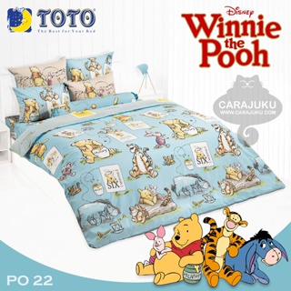TOTO ชุดผ้าปูที่นอน หมีพูห์ Winnie The Pooh PO22 #โตโต้ ชุดเครื่องนอน ผ้าปู ผ้าปูเตียง ผ้านวม ผ้าห่ม วินนี่เดอะพูห์